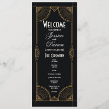 Detalhes do Deco da Cerimônia de Menu de Casamento