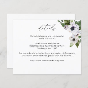 Detalhes do Floral Branco da Anemia Orçamental