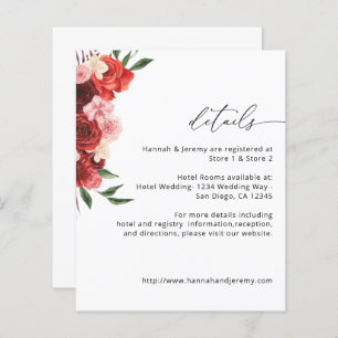 Detalhes do Floral Vermelho do Orçamento - VH2 Bra