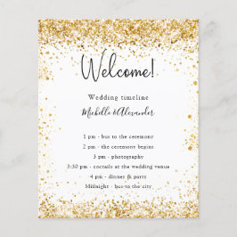 Detalhes do programa de casamento da brilha do our