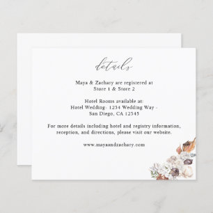 Detalhes do Tabuleiro de Orçamento & Branco Floral