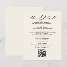 Detalhes e Cards de Invólucro de Casamento de Códi
