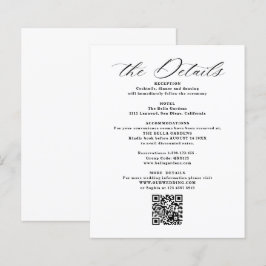 Detalhes e Cards de Invólucro de Casamento de Códi