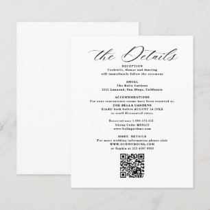 Detalhes e Cards de Invólucro de Casamento de Códi