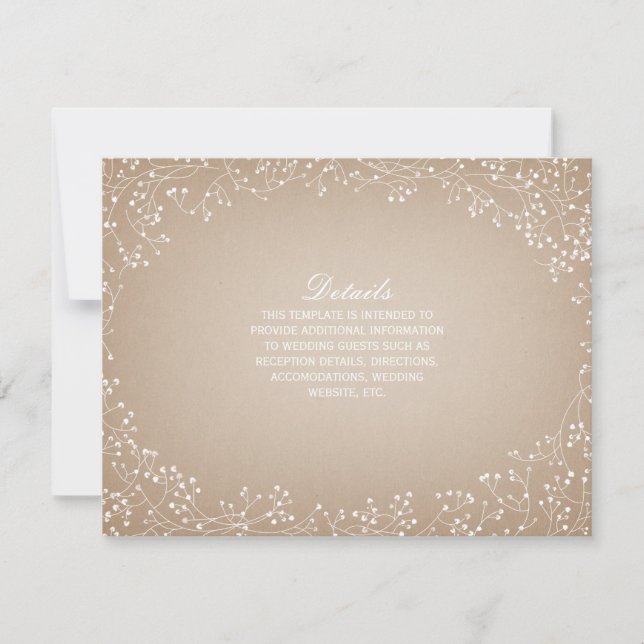 Detalhes Inspirados em Papel Cartão Flor-de-Bebê (Frente)