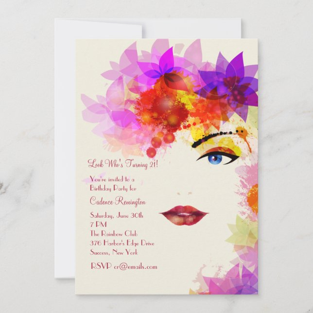 Determinado convite do relance (Frente)