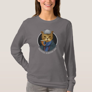 Detetive Cat - Julgando Silentemente Sua Camisa T