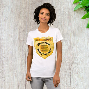 Detetive Crachá Womens T-Shirt