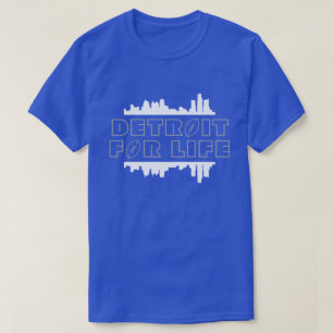 Detroit for Life - Futebol Silver T-Shirt