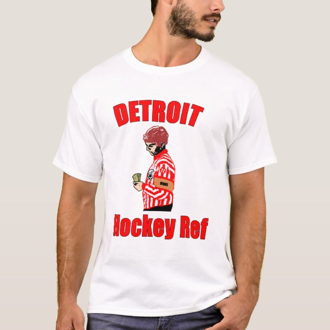 Detroit Hockey Ref T-Shirt (Frente)