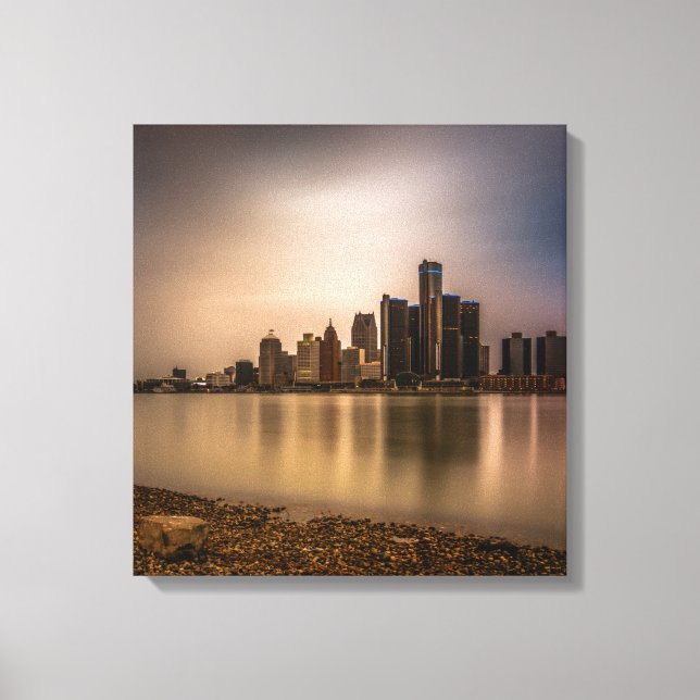 Detroit Michigan Canvas Art 16.80 X 17.50 (Frente)