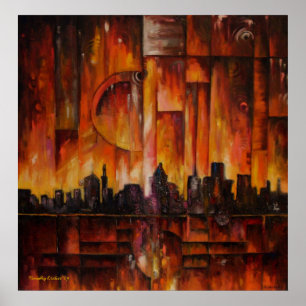 Detroit-Motown maciço - impressão quadro