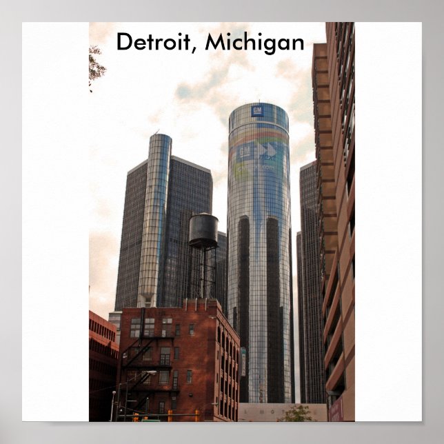 Detroit, poster do Michigan (Frente)