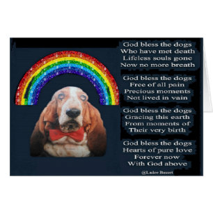 Deus abençoe De Cartão O Poema Dos Cães