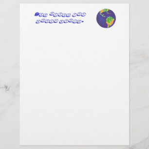 Deus abençoe o mundo inteiro, carta espiritual