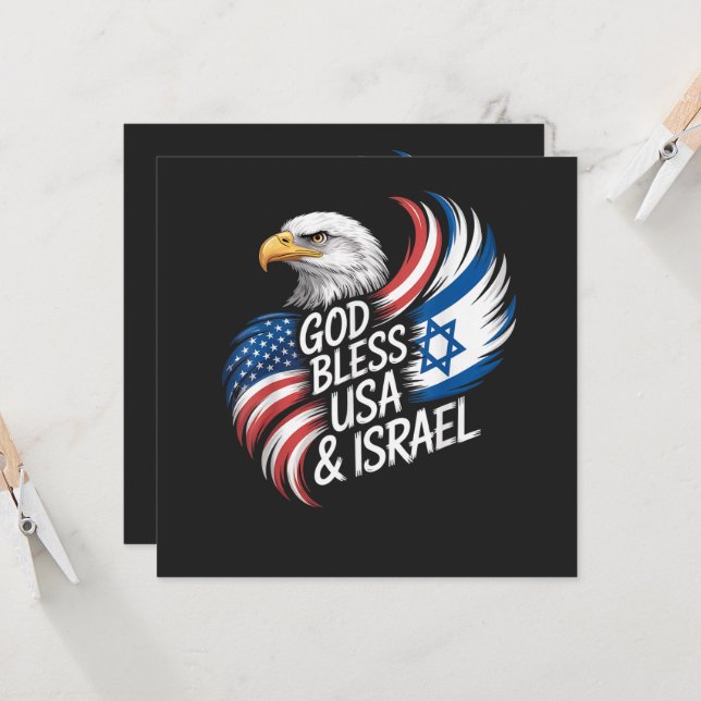 Deus Abençoe os EUA Israel (Frente/Verso In Situ)