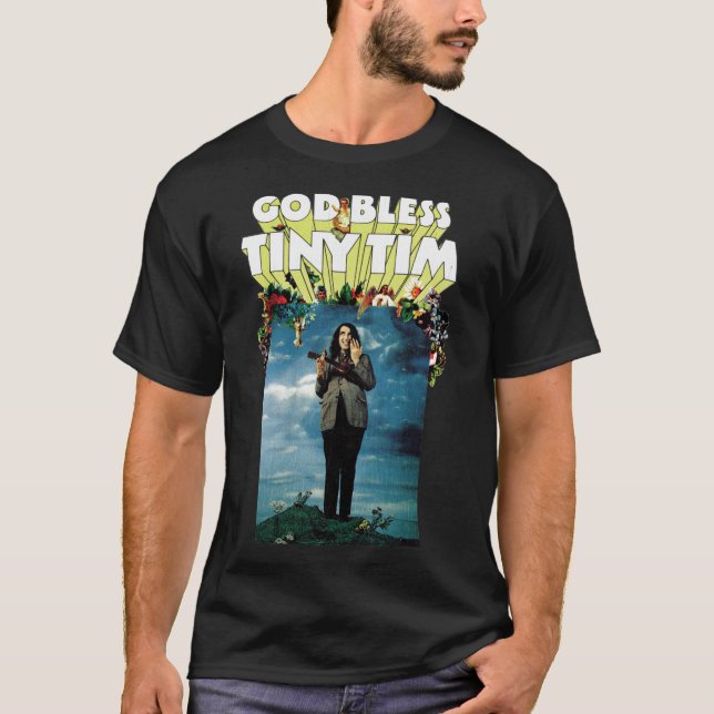 Deus abençoe Pequeno Tim Clássico T-Shirt (Frente)