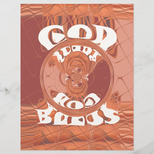 Deus abençoe Seu Design de texto Inspiracional. (Frente)
