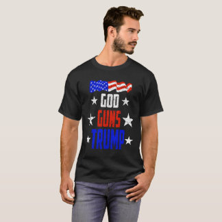 Deus, armas e t-shirt do trunfo para o apoio do