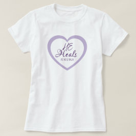 Deus Cura os Desalentados Camiseta Comfort Roxo Cl
