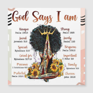 Deus diz que eu sou cristã negra Melanin Sista