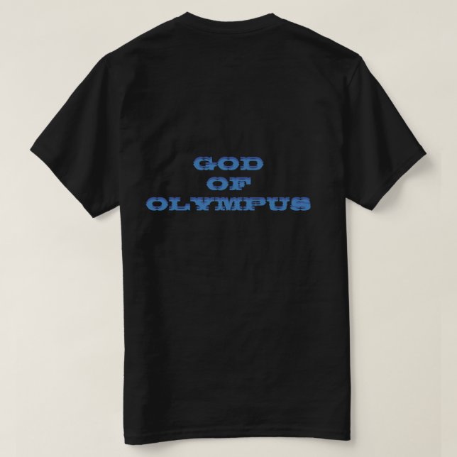 Deus do Olimpo Poseidon T-Shirt (Verso do Design)