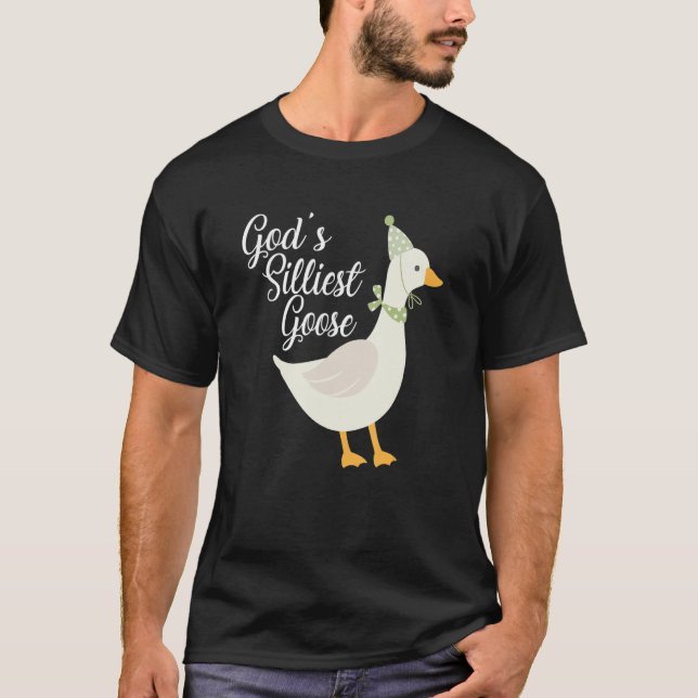 Deus é a camisa mais silenciosa do ganso D (Frente)