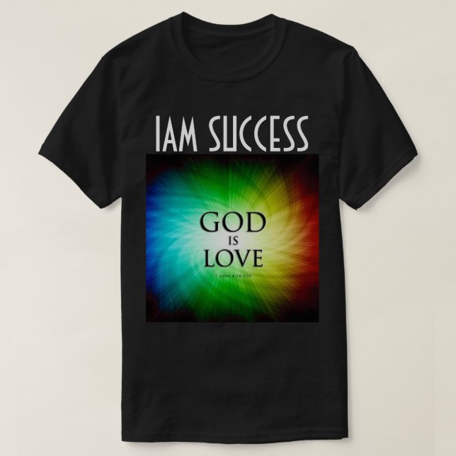 DEUS É AMOR T-Shirt (Frente do Design)