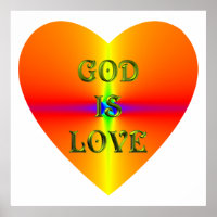 "Deus é o amor" Poster