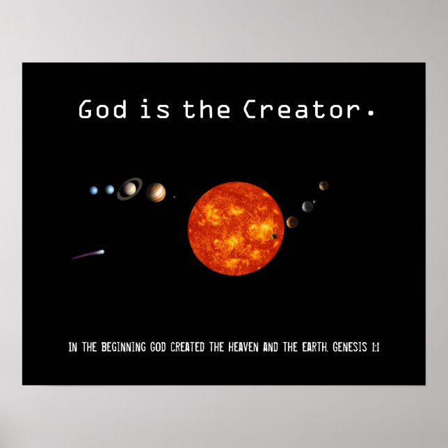 Deus É O Sistema Solar Criador - Poster (Frente)