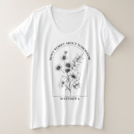 Deus é uma boa camiseta e as mulheres tamanho meno