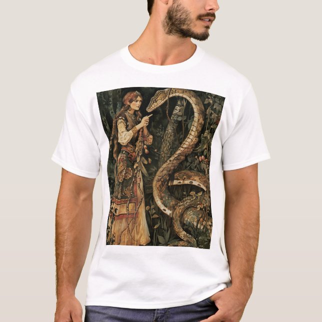 Deus eslavo por Viktor Vasnetsov T-Shirt (Frente)