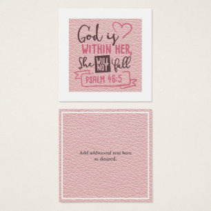 Deus Está Dentro Dela. Ela Não Cairá Nas Raparigas