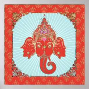 Deus indiano de GANESHA - poster