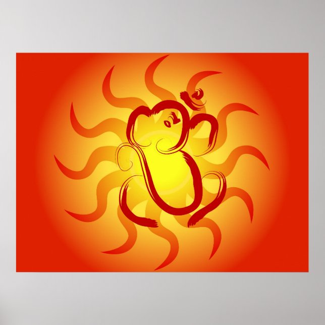 Deus Indiano Ganesha - Poster (Frente)