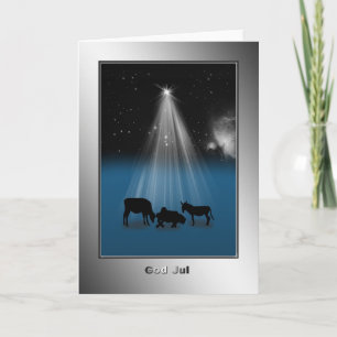 Deus Jul, "Feliz Natal", Cartão Sueco