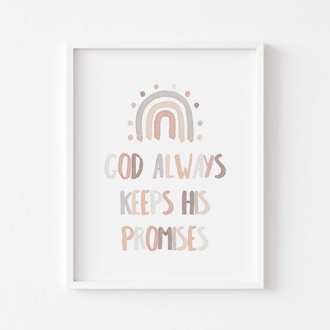 Deus neutro em água mantém suas promessas poster (Criador carregado)