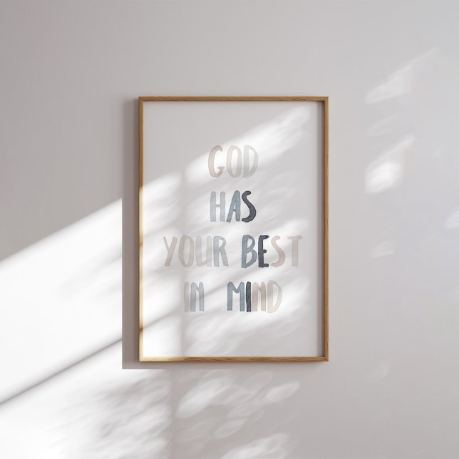 Deus neutro tem o seu melhor em mente poster (Criador carregado)