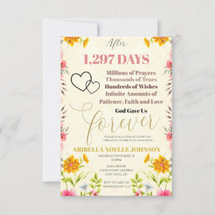 Deus Nos Deu Um Convite Para Adoção Editável