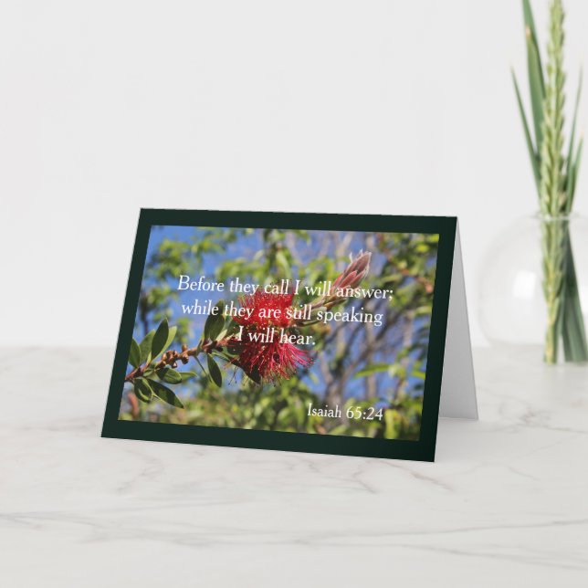 Deus Ouve Seu Cartão De Batismo Adulto (Frente)