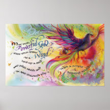 Deus poderoso, 20"x12,5", Impressão