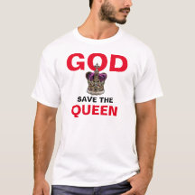 DEUS SALVE A RAINHA - Rainha Elizabeth II T-Shirt