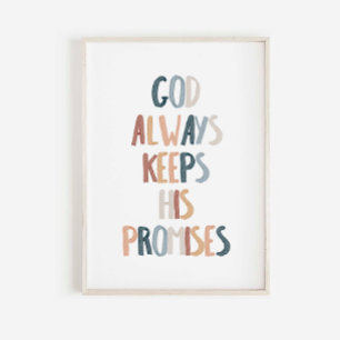 Deus sempre cumpra suas promessas poster