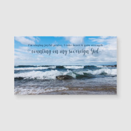 Deus Soberano Inspirador de Citação Magneta de Fot