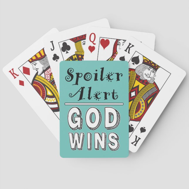 Deus Vence Cartas de Baralho (Verso)