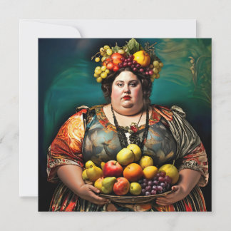 "Deusa da Sobreindulgência" Retrato Colorido