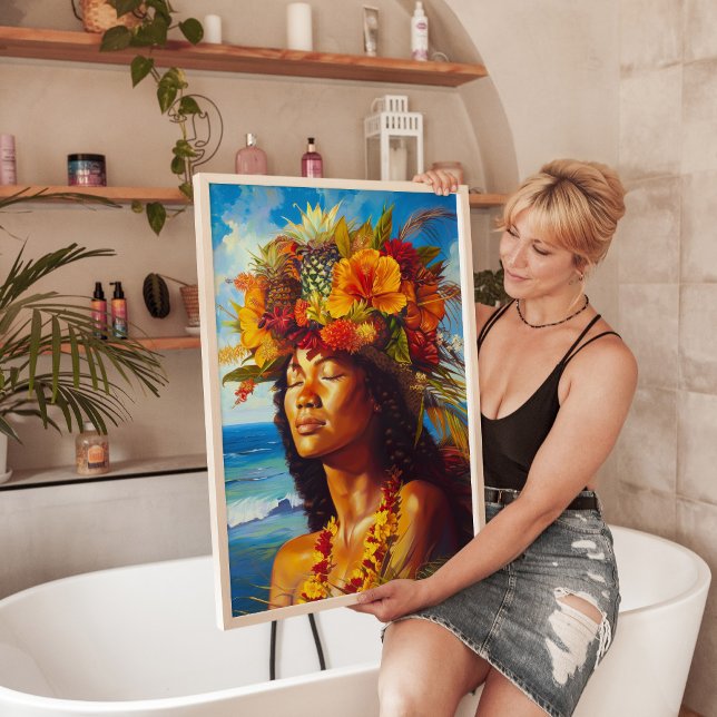 Deusa das Ilhas Havaianas Impressão de Arte Tropic (Criador carregado)