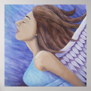 Deusa de Ar Voando 18" x 18", Poster (Matte)