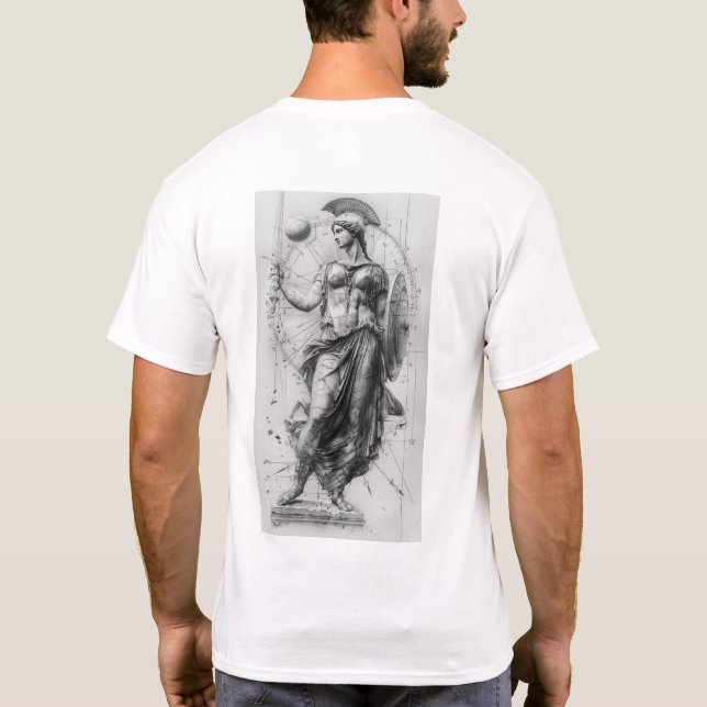 Deusa de Sabedoria Athena T-Shirt (Verso)