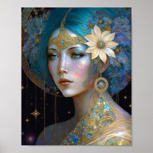 Deusa Fantasy Art Poster